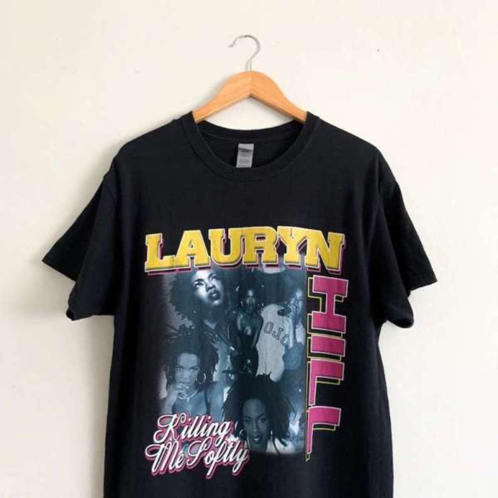 Black Graphic Tee - Lauryn Hill Design